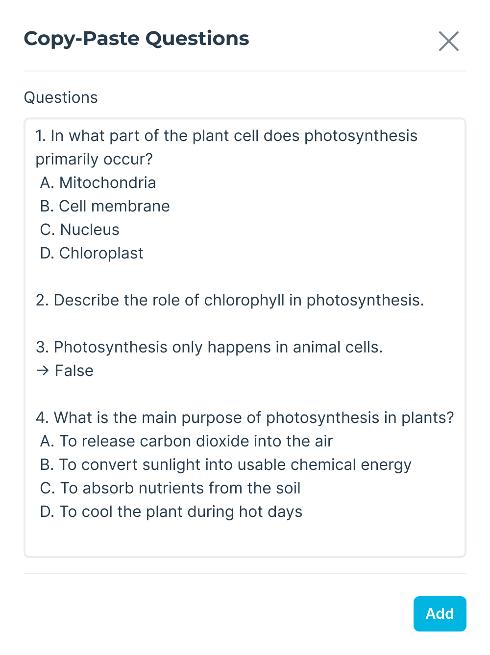 Transform Existing Quizzes